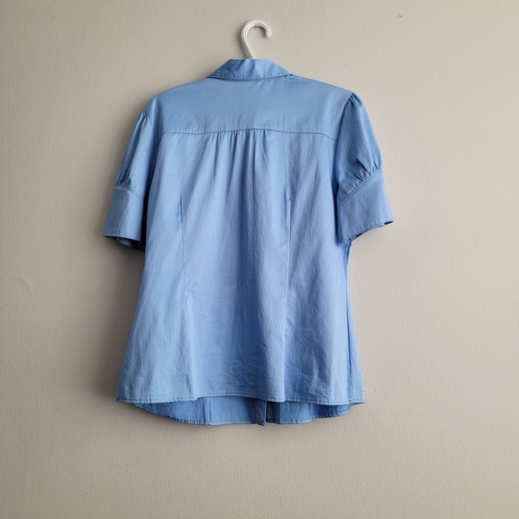 Fred David - Blue Shirt with unique sleeve detailing - Picture 2 of 5